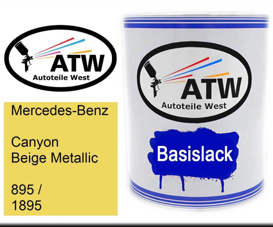 Mercedes-Benz, Canyon Beige Metallic, 895 / 1895: 1L Lackdose, von ATW Autoteile West.